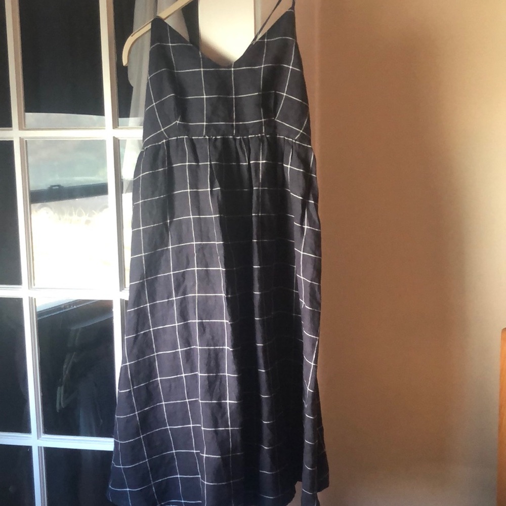 CINTHYA ROWLEY black and white checkered dress